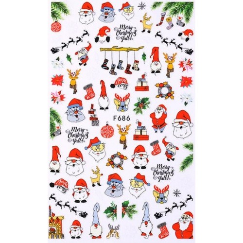 Nail Art Christmas Sticker 7